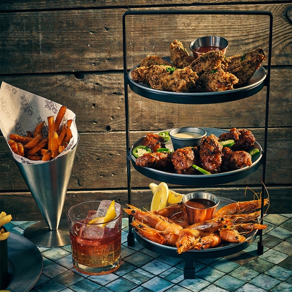 GenWare Three Tier Presentation Plate Stand 20.5cm 4 GenWare Three Tier Presentation Plate Stand 20.5cm - Image 4