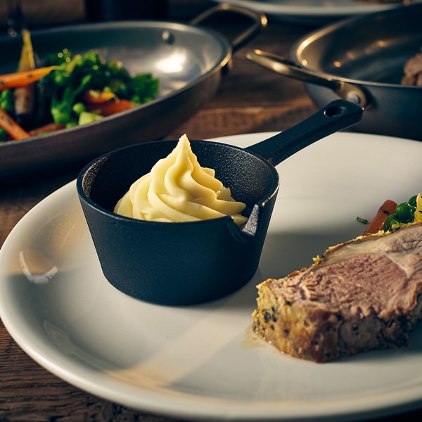 Mini Cast Iron Sauce Pan 9.7 x 4.5cm - Pack of 6 2 Mini Cast Iron Sauce Pan 9.7 x 4.5cm - Pack of 6 - Image 2