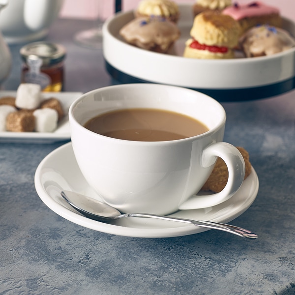 Genware Porcelain Bowl Shaped Cup 34cl/ 12oz - Pack of 6 2 Genware Porcelain Bowl Shaped Cup 34cl/ 12oz - Pack of 6 - Image 2