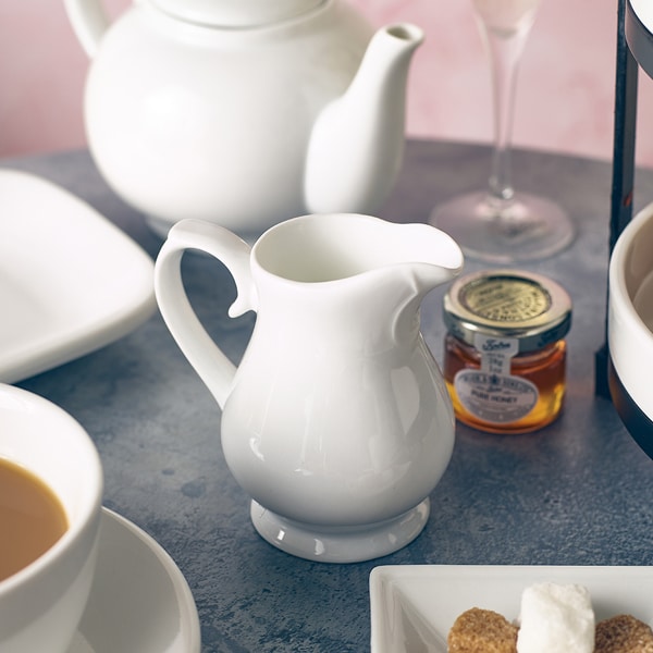 Genware Porcelain Traditional Serving Jug 28cl/ 10oz - Pack of 6 2 Genware Porcelain Traditional Serving Jug 28cl/ 10oz - Pack of 6 - Image 2