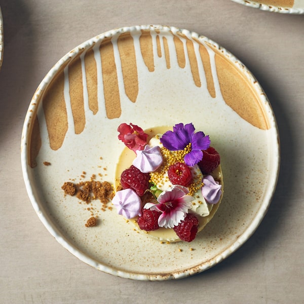 Roko Porcelain Sand Presentation Plate 21cm - Pack of 4 3 Roko Porcelain Sand Presentation Plate 21cm - Pack of 4 - Image 3