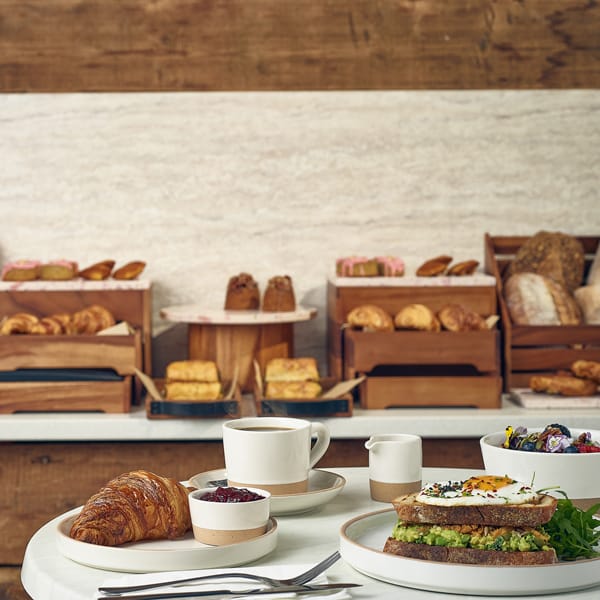 GenWare Kava White Stoneware Presentation Plate 18cm - Pack of 6 2 GenWare Kava White Stoneware Presentation Plate 18cm - Pack of 6 - Image 2