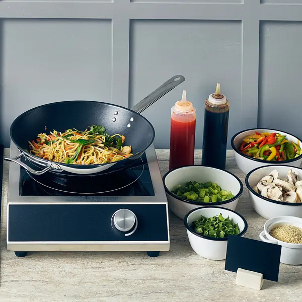 GenWare Non Stick Teflon Stainless Steel Wok 30cm - Pack of 1 2 GenWare Non Stick Teflon Stainless Steel Wok 30cm - Pack of 1 - Image 2