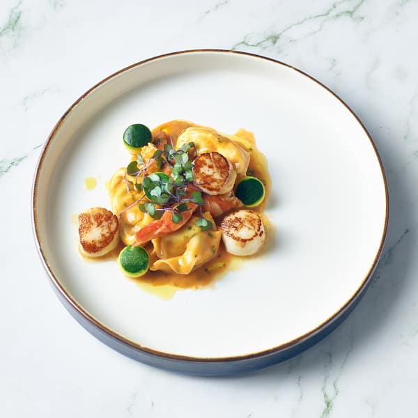 Terra Porcelain Aqua Blue Two Tone Presentation Plate 26cm - Pack of 6 4 Terra Porcelain Aqua Blue Two Tone Presentation Plate 26cm - Pack of 6 - Image 4