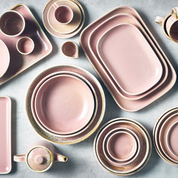 Terra Porcelain Rose Coupe Bowl 23cm - Pack of 6 3 Terra Porcelain Rose Coupe Bowl 23cm - Pack of 6 - Image 3