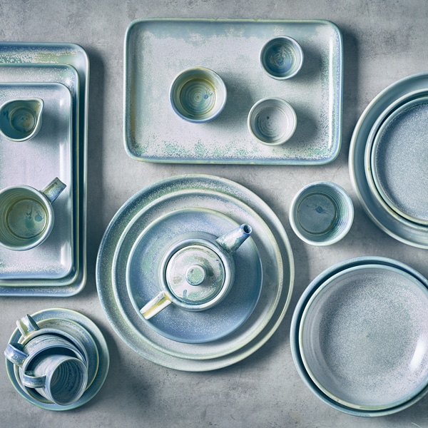 Terra Porcelain Seafoam Coupe Plate 19cm - Pack of 6 3 Terra Porcelain Seafoam Coupe Plate 19cm - Pack of 6 - Image 3