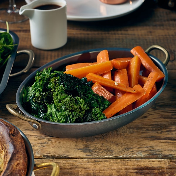 GenWare Vintage Steel Oval Dish 16.5 x 12.5cm - Pack of 6 2 GenWare Vintage Steel Oval Dish 16.5 x 12.5cm - Pack of 6 - Image 2