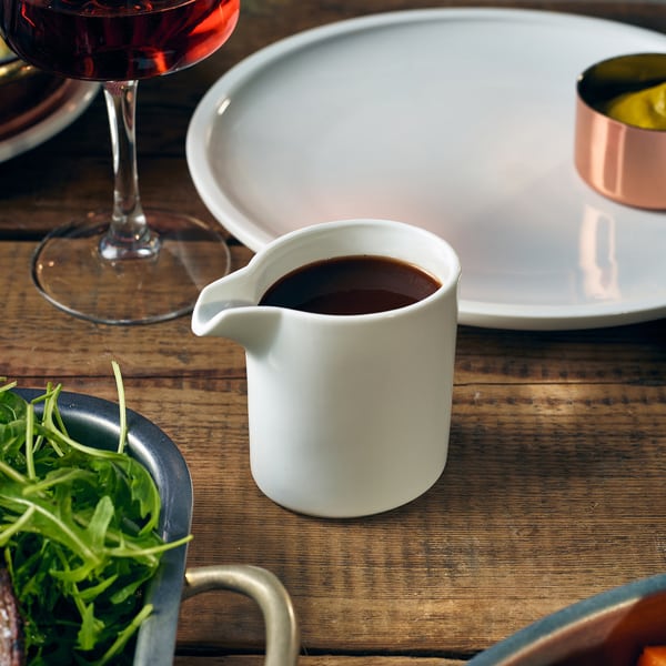 GenWare Porcelain Oval Jug 15cl/ 5oz - Pack of 6 2 GenWare Porcelain Oval Jug 15cl/ 5oz - Pack of 6 - Image 2