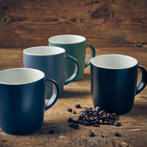 GenWare Porcelain Matt Blue Cosy Mug 35cl/ 12.3oz - Pack of 6 2 GenWare Porcelain Matt Blue Cosy Mug 35cl/ 12.3oz - Pack of 6 - Image 2