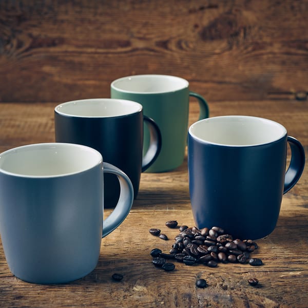 GenWare Porcelain Matt Grey Cosy Mug 35cl/ 12.3oz - Pack of 6 2 GenWare Porcelain Matt Grey Cosy Mug 35cl/ 12.3oz - Pack of 6 - Image 2