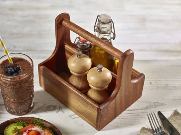 Light Wood Salt/ Pepper Grinder 13cm 3 Light Wood Salt/ Pepper Grinder 13cm - Image 3