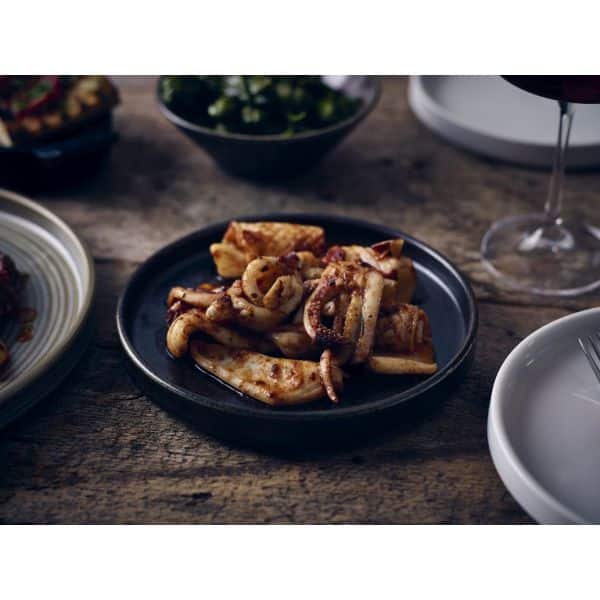 Terra Porcelain Black Low Presentation Plate 18cm - Pack of 6 2 Terra Porcelain Black Low Presentation Plate 18cm - Pack of 6 - Image 2