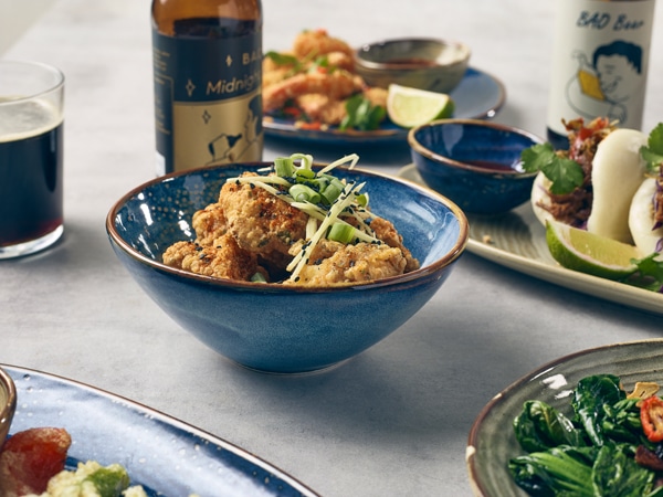 Terra Porcelain Aqua Blue Organic Bowl 16.5cm - Pack of 6 2 Terra Porcelain Aqua Blue Organic Bowl 16.5cm - Pack of 6 - Image 2