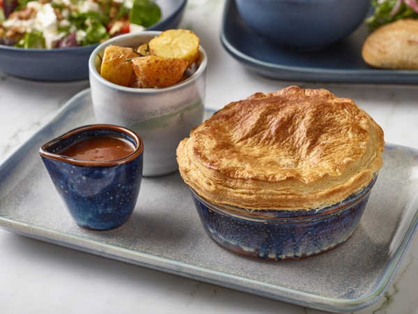 Terra Porcelain Aqua Blue Round Pie Dish 13.6cm - Pack of 6 2 Terra Porcelain Aqua Blue Round Pie Dish 13.6cm - Pack of 6 - Image 2