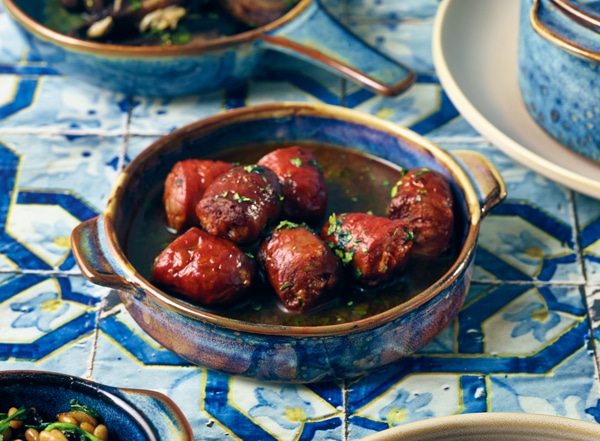 Terra Porcelain Aqua Blue Round Eared Dish 14.6cm - Pack of 6 3 Terra Porcelain Aqua Blue Round Eared Dish 14.6cm - Pack of 6 - Image 3