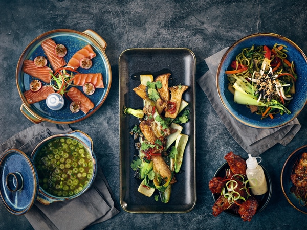 Terra Porcelain Aqua Blue Round Eared Dish 20.3cm - Pack of 6 3 Terra Porcelain Aqua Blue Round Eared Dish 20.3cm - Pack of 6 - Image 3