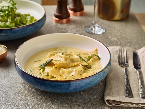 Terra Porcelain Aqua Blue Two Tone Coupe Bowl 22cm - Pack of 6 3 Terra Porcelain Aqua Blue Two Tone Coupe Bowl 22cm - Pack of 6 - Image 3