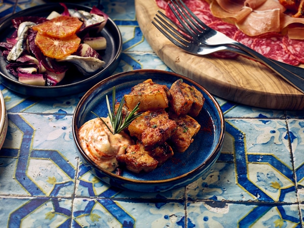 Terra Porcelain Aqua Blue Low Presentation Plate 14cm - Pack of 12 2 Terra Porcelain Aqua Blue Low Presentation Plate 14cm - Pack of 12 - Image 2