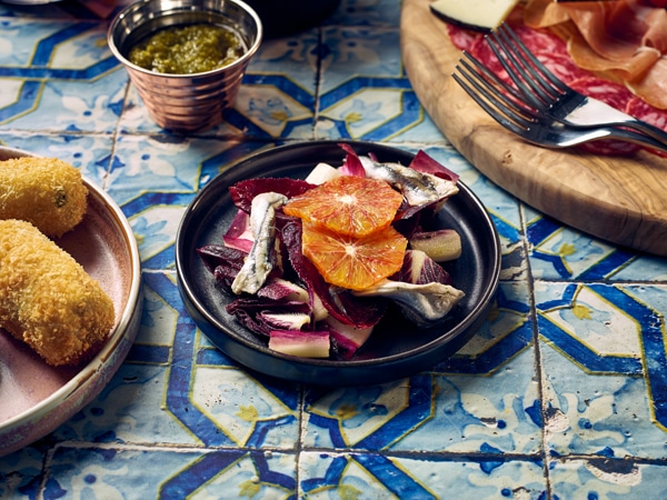 Terra Porcelain Black Low Presentation Plate 14cm - Pack of 12 2 Terra Porcelain Black Low Presentation Plate 14cm - Pack of 12 - Image 2