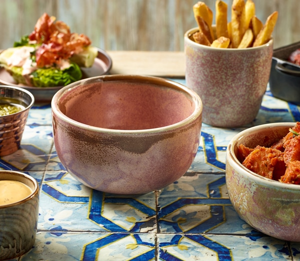 Terra Porcelain Rose Round Bowl 12.5cm - Pack of 6 2 Terra Porcelain Rose Round Bowl 12.5cm - Pack of 6 - Image 2