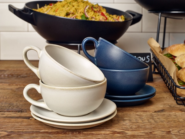 Terra Stoneware Antigo Barley Saucer 15cm - Pack of 6 3 Terra Stoneware Antigo Barley Saucer 15cm - Pack of 6 - Image 3