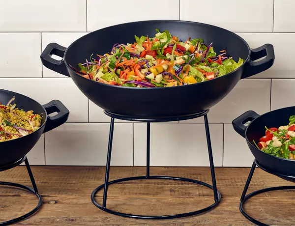 Genware Black Anti-Slip Round Buffet Riser 18cm - Pack of 1 2 Genware Black Anti-Slip Round Buffet Riser 18cm - Pack of 1 - Image 2