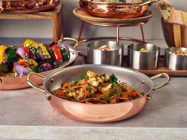 GenWare Copper Round Dish 22 x 5cm - Pack of 6 4 GenWare Copper Round Dish 22 x 5cm - Pack of 6 - Image 4