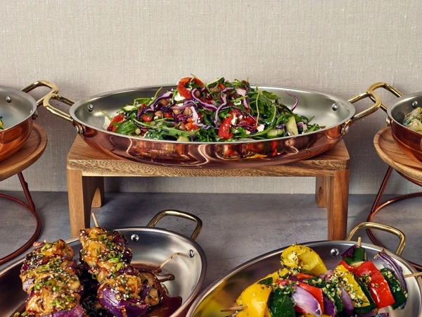 GenWare Copper Plated Oval Dish 34 x 23cm - Pack of 3 2 GenWare Copper Plated Oval Dish 34 x 23cm - Pack of 3 - Image 2