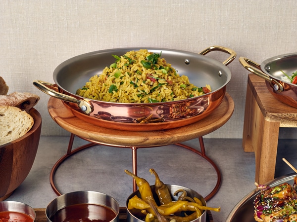 GenWare Copper Round Dish 24.5 x 5cm - Pack of 3 2 GenWare Copper Round Dish 24.5 x 5cm - Pack of 3 - Image 2