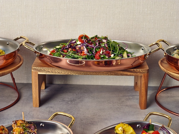 Genware Acacia Wood Buffet Riser GN 1/2 15cm (H) 3 Genware Acacia Wood Buffet Riser GN 1/2 15cm (H) - Image 3