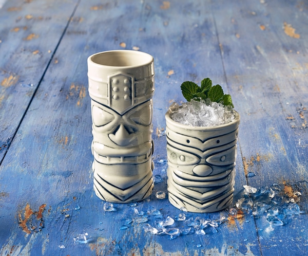 Genware White Tiki Mug 40cl/ 14oz - Pack of 4 2 Genware White Tiki Mug 40cl/ 14oz - Pack of 4 - Image 2