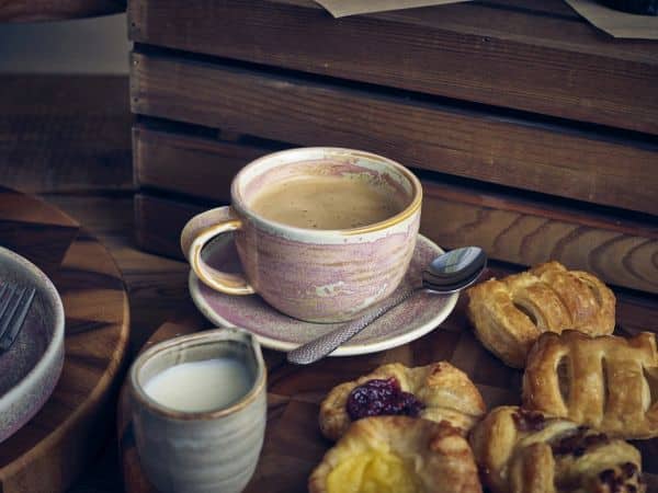 Terra Porcelain Rose Coffee Cup 28.5cl/ 10oz - Pack of 6 4 Terra Porcelain Rose Coffee Cup 28.5cl/ 10oz - Pack of 6 - Image 4