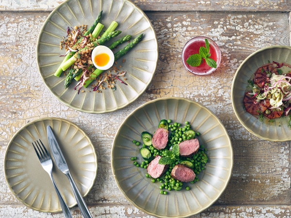 Terra Porcelain Matt Grey Scalloped Coupe Plate 26cm - Pack of 6 3 Terra Porcelain Matt Grey Scalloped Coupe Plate 26cm - Pack of 6 - Image 3