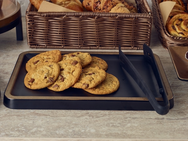 Copper/ Black Utah Melamine Tray 34 x 23cm - Pack of 1 3 Copper/ Black Utah Melamine Tray 34 x 23cm - Pack of 1 - Image 3