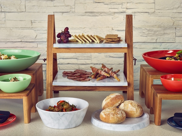 Acacia Wood Display Stand 38x30x40cm 2 Acacia Wood Display Stand 38x30x40cm - Image 2