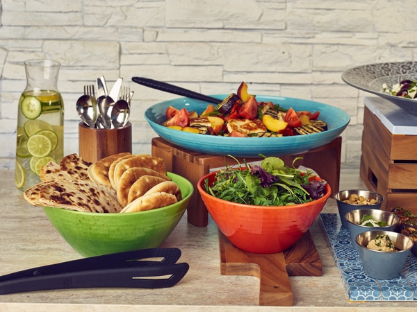 Orange Glazed Melamine Casablanca Bowl 20.5 x 9.5cm - Pack of 1 3 Orange Glazed Melamine Casablanca Bowl 20.5 x 9.5cm - Pack of 1 - Image 3