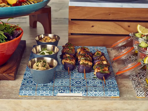 Blue Marrakesh Melamine GN 1/1 Slab 53 x 32.5cm - Pack of 1 3 Blue Marrakesh Melamine GN 1/1 Slab 53 x 32.5cm - Pack of 1 - Image 3