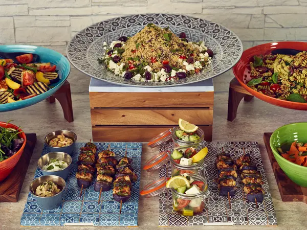 Blue Marrakesh Melamine GN 1/1 Slab 53 x 32.5cm - Pack of 1 2 Blue Marrakesh Melamine GN 1/1 Slab 53 x 32.5cm - Pack of 1 - Image 2