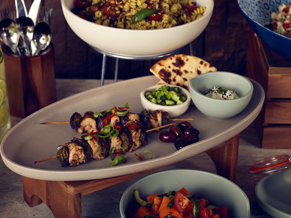 Sand Brown Copenhagen Oval Melamine Dish 55 x 27.5cm 2 Sand Brown Copenhagen Oval Melamine Dish 55 x 27.5cm - Image 2