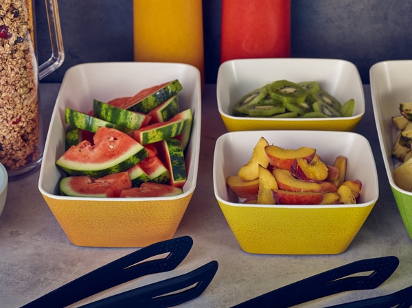 Lemon Yellow Seville Melamine GN 1/6 Deep Dish 17.6 x 16.2 x 8cm 2 Lemon Yellow Seville Melamine GN 1/6 Deep Dish 17.6 x 16.2 x 8cm - Image 2