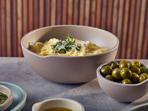 Sand Brown Copenhagen Round Melamine Bowl 20 x 7.5cm - Pack of 6 2 Sand Brown Copenhagen Round Melamine Bowl 20 x 7.5cm - Pack of 6 - Image 2