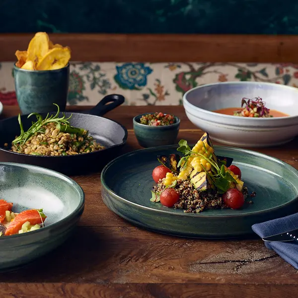 Terra Porcelain Aqua Green Chip Cup 30cl/10.5oz - Pack of 6 3 Terra Porcelain Aqua Green Chip Cup 30cl/10.5oz - Pack of 6 - Image 3