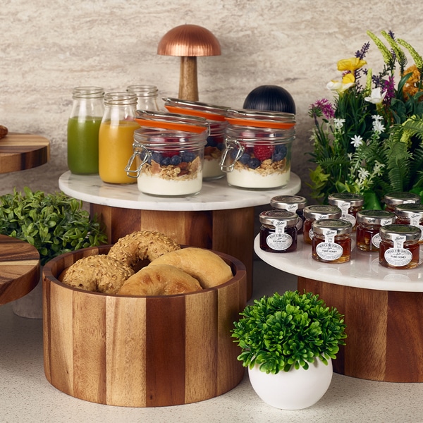 GenWare Acacia Wood Straight Sided Bowl 22.5 x 12cm - Pack of 1 4 GenWare Acacia Wood Straight Sided Bowl 22.5 x 12cm - Pack of 1 - Image 4