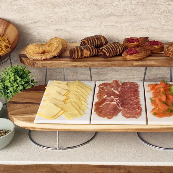 White Marble Platter 32x18cm GN 1/3 - Pack of 1 4 White Marble Platter 32x18cm GN 1/3 - Pack of 1 - Image 4