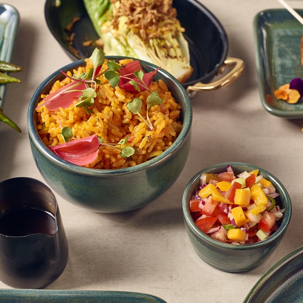 Terra Porcelain Aqua Green Round Bowl 12.5cm - Pack of 6 2 Terra Porcelain Aqua Green Round Bowl 12.5cm - Pack of 6 - Image 2