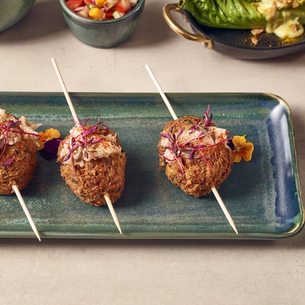 Terra Porcelain Aqua Green Narrow Rectangular Platter 31 x 14cm - Pack of 6 2 Terra Porcelain Aqua Green Narrow Rectangular Platter 31 x 14cm - Pack of 6 - Image 2