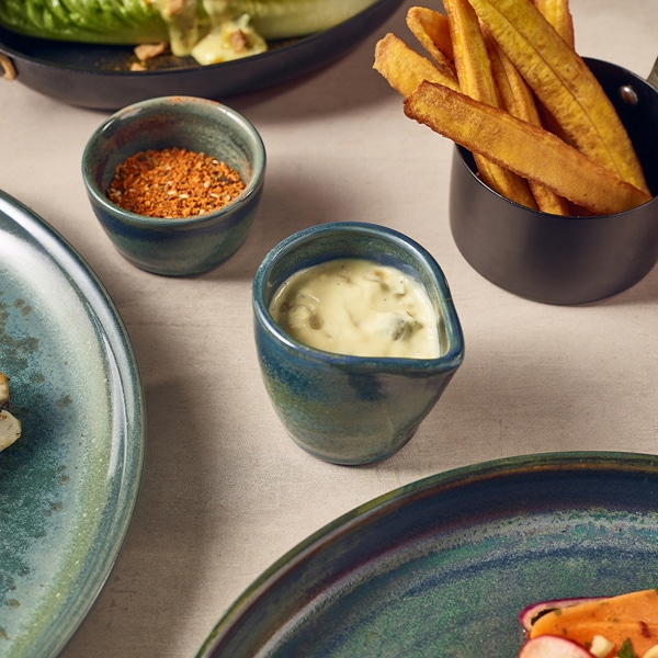 Terra Porcelain Aqua Green Jug 9cl/3oz - Pack of 12 2 Terra Porcelain Aqua Green Jug 9cl/3oz - Pack of 12 - Image 2