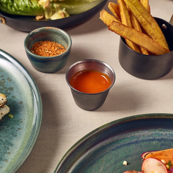 GenWare Black Vintage Steel Ramekin 71ml/ 2.5oz - Pack of 24 4 GenWare Black Vintage Steel Ramekin 71ml/ 2.5oz - Pack of 24 - Image 4