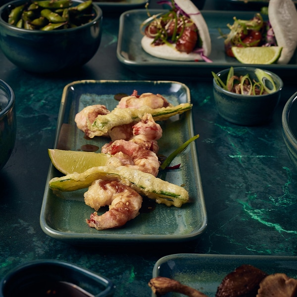 Terra Porcelain Aqua Green Narrow Rectangular Platter 27 x 12.5cm - Pack of 6 4 Terra Porcelain Aqua Green Narrow Rectangular Platter 27 x 12.5cm - Pack of 6 - Image 4