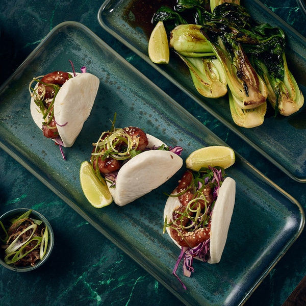 Terra Porcelain Aqua Green Narrow Rectangular Platter 36 x 16.5cm - Pack of 3 3 Terra Porcelain Aqua Green Narrow Rectangular Platter 36 x 16.5cm - Pack of 3 - Image 3